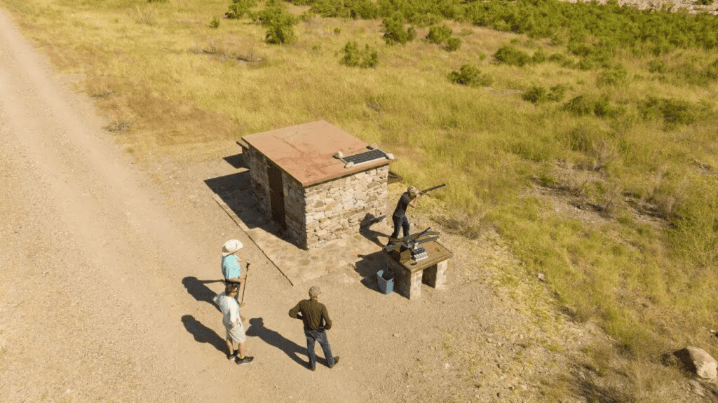 Overhead trap shooting