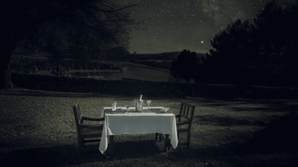 Cibolo outdoor dinner under the stars