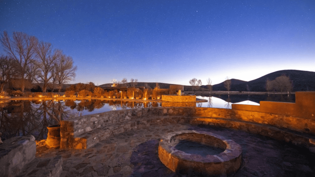 starry night firepit Cibolo Creek Ranch