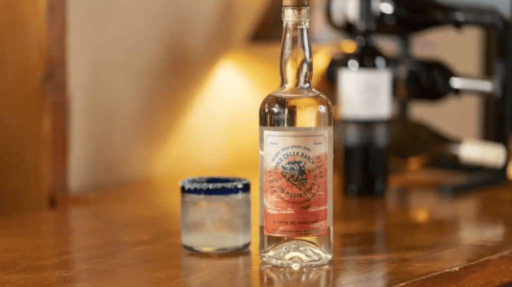 Cibolo sotol on bar